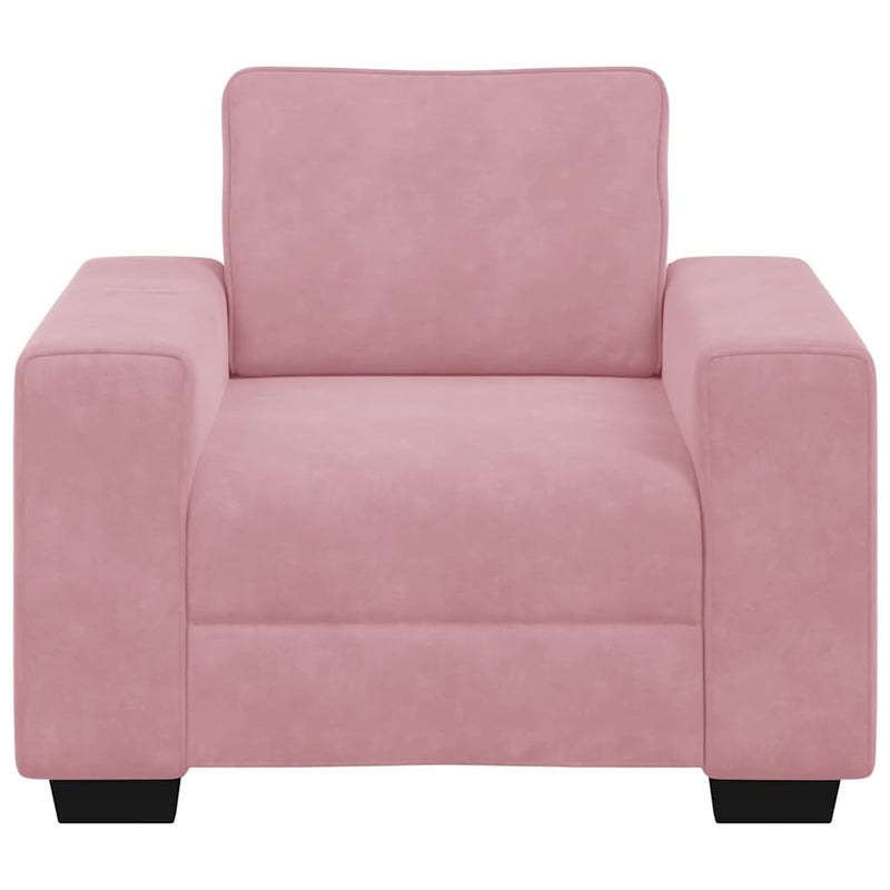 vidaXL rózsaszín bársony kanapéfotel 60 cm