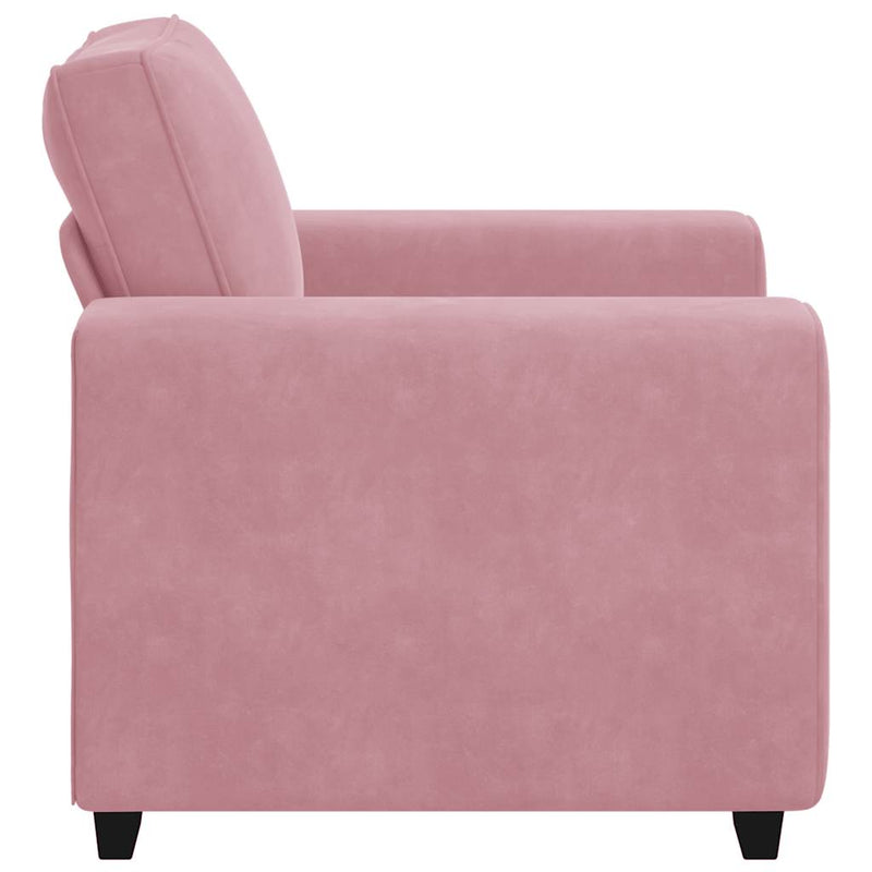 vidaXL rózsaszín bársony kanapéfotel 60 cm