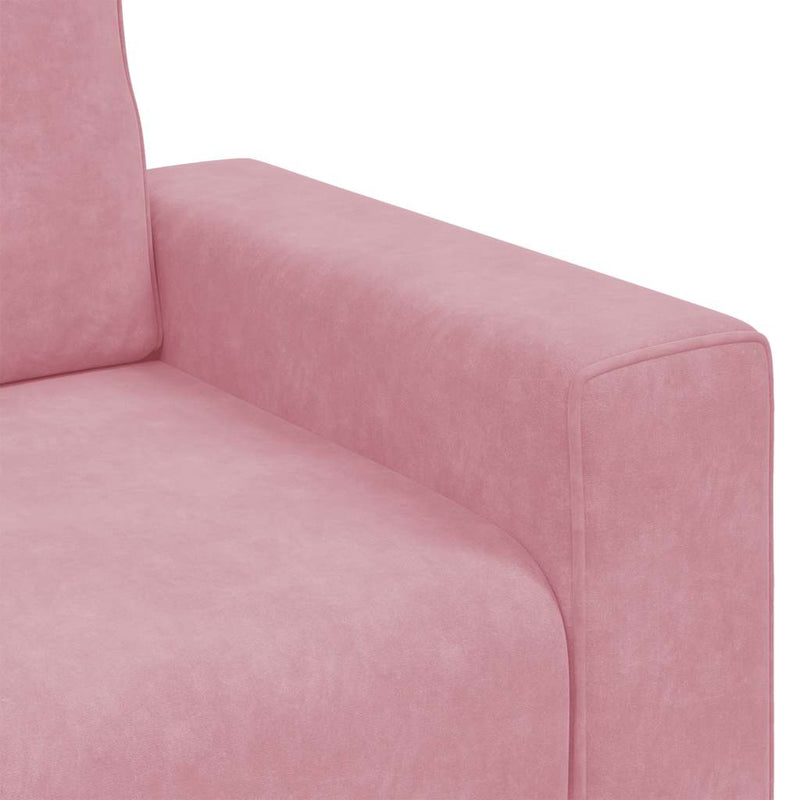 vidaXL rózsaszín bársony kanapéfotel 60 cm