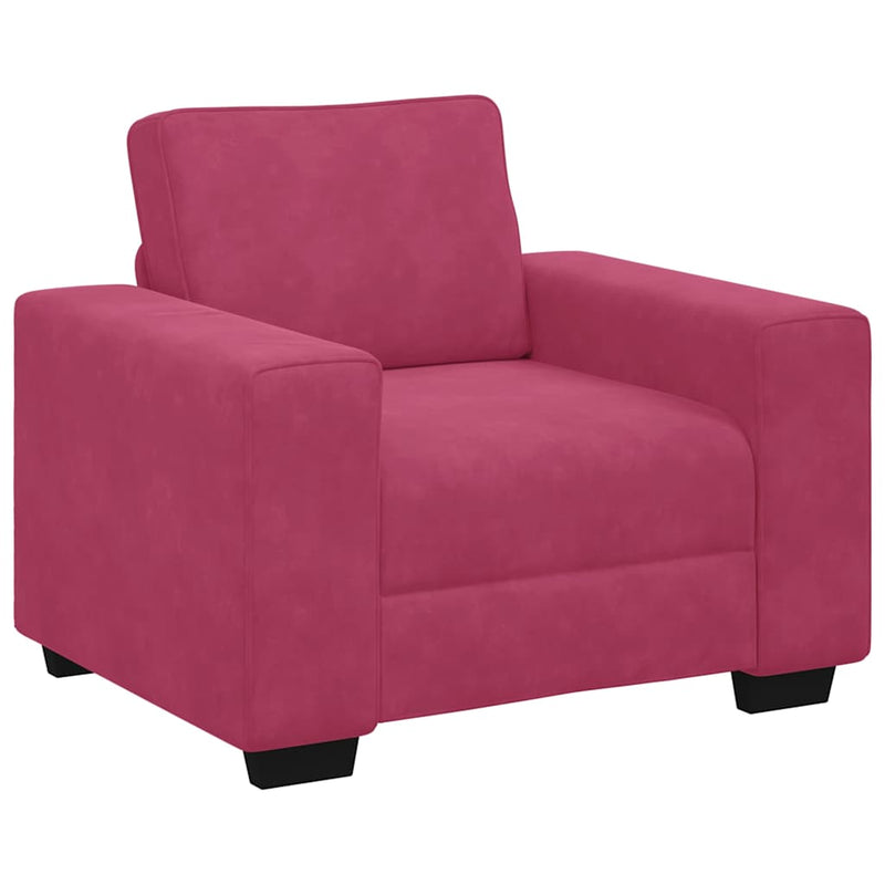 vidaXL bordó bársony kanapéfotel 60 cm