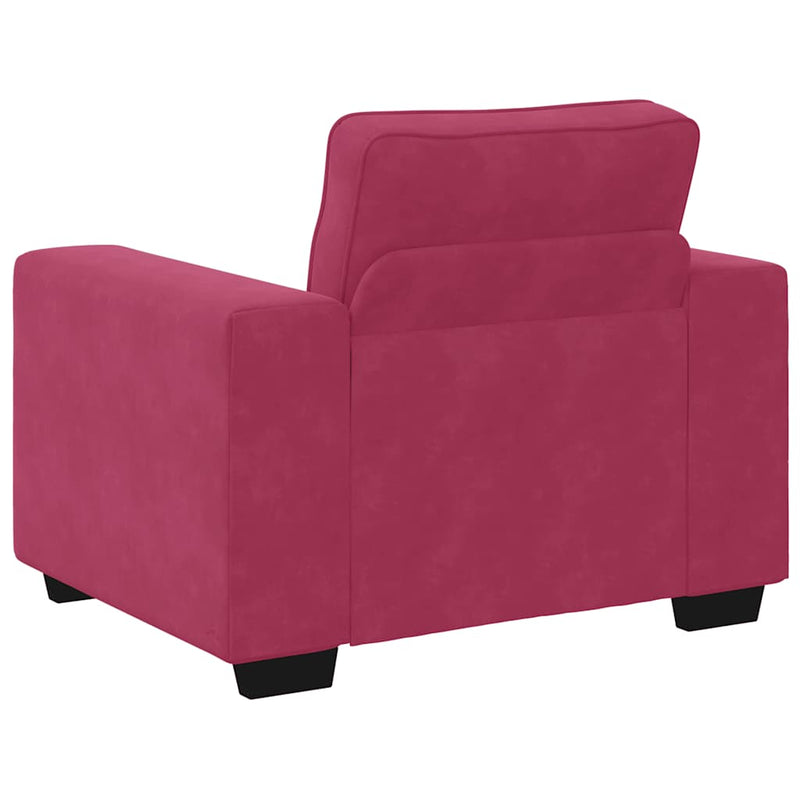 vidaXL bordó bársony kanapéfotel 60 cm