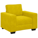 vidaXL sárga bársony kanapéfotel 100x77x82 cm