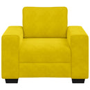 vidaXL sárga bársony kanapéfotel 100x77x82 cm