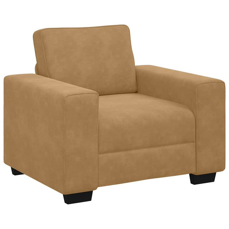 vidaXL barna bársony kanapéfotel 60 cm