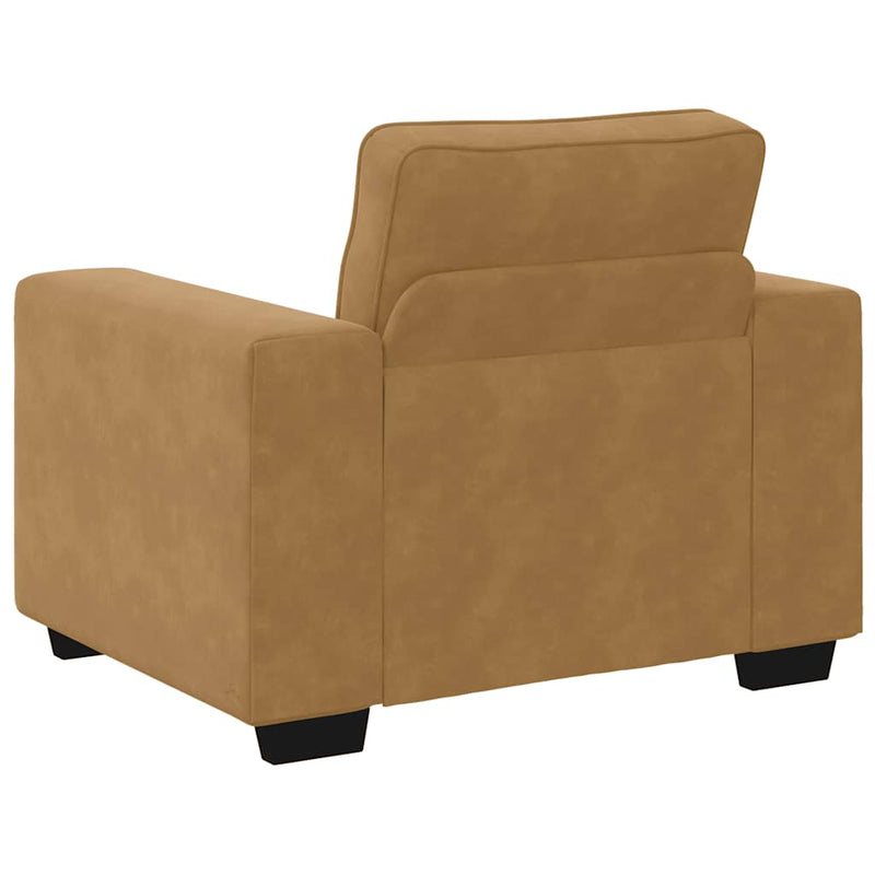 vidaXL barna bársony kanapéfotel 60 cm