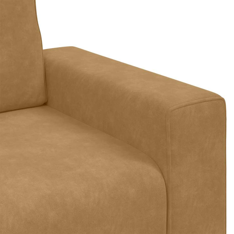 vidaXL barna bársony kanapéfotel 60 cm