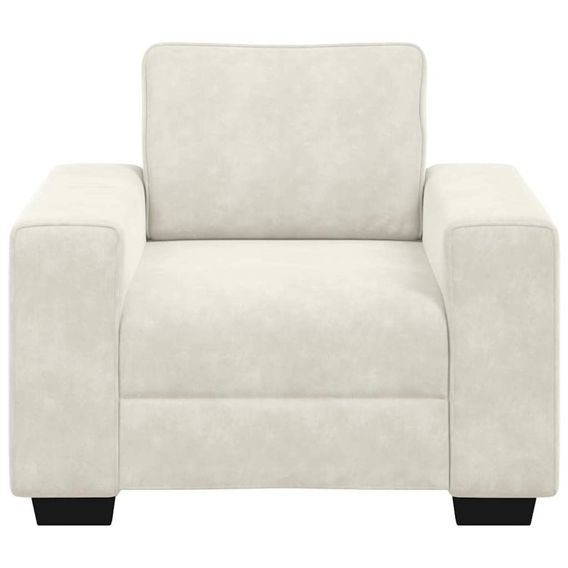 vidaXL krém bársony kanapéfotel 60 cm