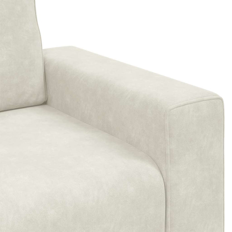 vidaXL krém bársony kanapéfotel 60 cm