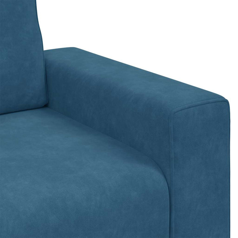 vidaXL kék bársony kanapéfotel 60 cm