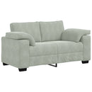 vidaXL világosszürke bársony loveseat kanapé 160x77x82 cm