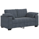 vidaXL sötétszürke bársony loveseat kanapé 160x77x82 cm