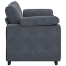 vidaXL sötétszürke bársony loveseat kanapé 160x77x82 cm