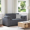 vidaXL sötétszürke bársony loveseat kanapé 160x77x82 cm