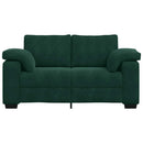 vidaXL sötétzöld bársony loveseat kanapé 160x77x82 cm