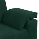vidaXL sötétzöld bársony loveseat kanapé 160x77x82 cm