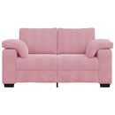 vidaXL rózsaszín bársony loveseat kanapé 120 cm