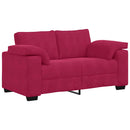 vidaXL bordó bársony loveseat kanapé 160x77x82 cm