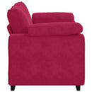 vidaXL bordó bársony loveseat kanapé 160x77x82 cm