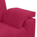vidaXL bordó bársony loveseat kanapé 160x77x82 cm