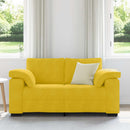 vidaXL sárga bársony loveseat kanapé 160x77x82 cm