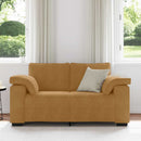 vidaXL barna bársony loveseat kanapé 160x77x82 cm