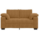 vidaXL barna bársony loveseat kanapé 160x77x82 cm
