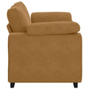 vidaXL barna bársony loveseat kanapé 160x77x82 cm