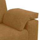 vidaXL barna bársony loveseat kanapé 160x77x82 cm