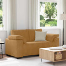 vidaXL barna bársony loveseat kanapé 160x77x82 cm