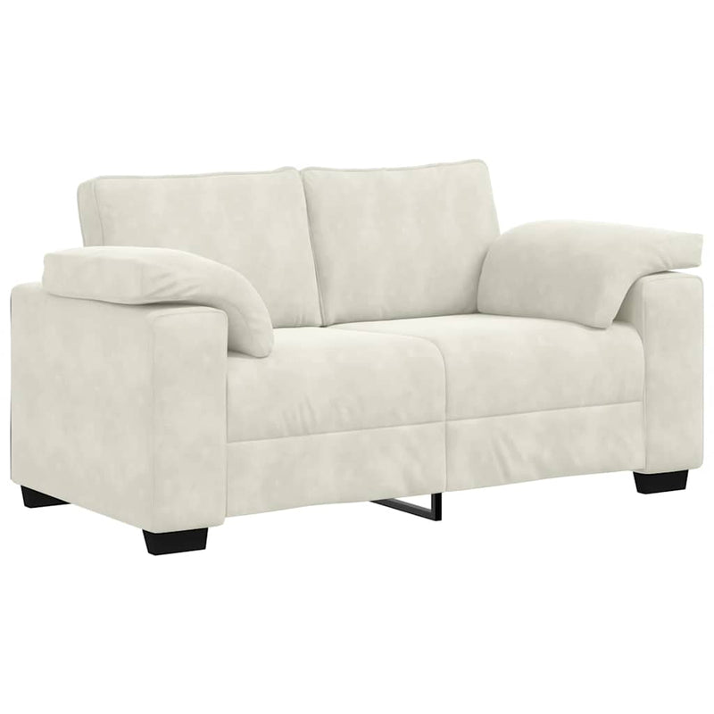 vidaXL krém bársony loveseat kanapé 120 cm