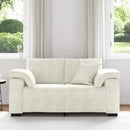 vidaXL krém bársony loveseat kanapé 120 cm
