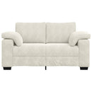 vidaXL krém bársony loveseat kanapé 120 cm