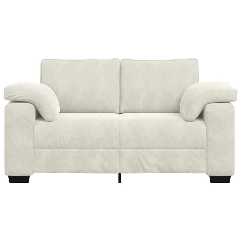 vidaXL krém bársony loveseat kanapé 120 cm