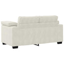 vidaXL krém bársony loveseat kanapé 160x77x82 cm