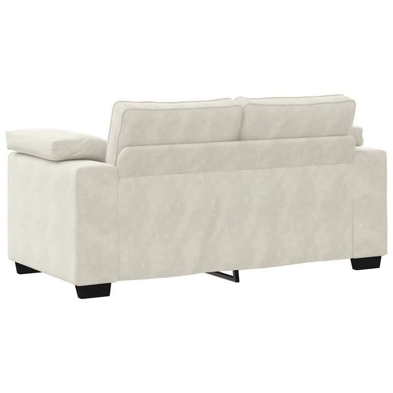 vidaXL krém bársony loveseat kanapé 120 cm