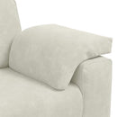 vidaXL krém bársony loveseat kanapé 160x77x82 cm