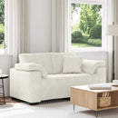vidaXL krém bársony loveseat kanapé 160x77x82 cm