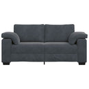 vidaXL sötétszürke bársony loveseat kanapé 140 cm