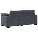 vidaXL sötétszürke bársony loveseat kanapé 140 cm