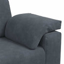 vidaXL sötétszürke bársony loveseat kanapé 140 cm