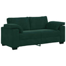 vidaXL sötétzöld bársony loveseat kanapé 180x77x82 cm