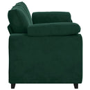 vidaXL sötétzöld bársony loveseat kanapé 180x77x82 cm