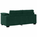 vidaXL sötétzöld bársony loveseat kanapé 180x77x82 cm