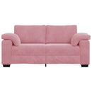 vidaXL rózsaszín bársony loveseat kanapé 140 cm