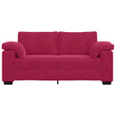 vidaXL bordó bársony loveseat kanapé 180x77x82 cm