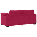 vidaXL bordó bársony loveseat kanapé 180x77x82 cm