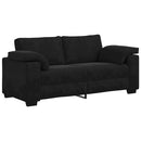 vidaXL fekete bársony loveseat kanapé 140 cm