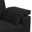 vidaXL fekete bársony loveseat kanapé 140 cm