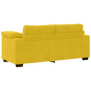 vidaXL sárga bársony loveseat kanapé 180x77x82 cm