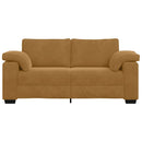 vidaXL barna bársony loveseat kanapé 180x77x82 cm